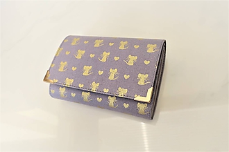 Peňaženky - Vidím Zlaté myšky - i na karty 13 cm - 11275728_