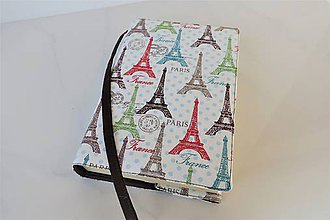 Papiernictvo - Barevné Eiffelovky  - obal na knihu - 11276312_