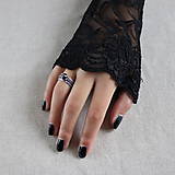 Prstene - strieborný prsteň pre rockovú princeznú - 11279060_