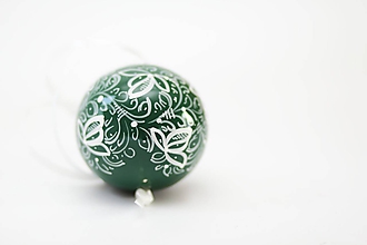 Dekorácie - Zelené dekoračné gule - 11280127_
