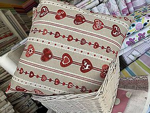 Úžitkový textil - Srdiečkove vankúšiky ❤️ - 11285916_