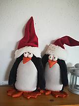 Dekorácie - Vianoční tučniaci - 11285936_