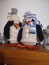 Dekorácie - Vianoční tučniaci - 11285938_