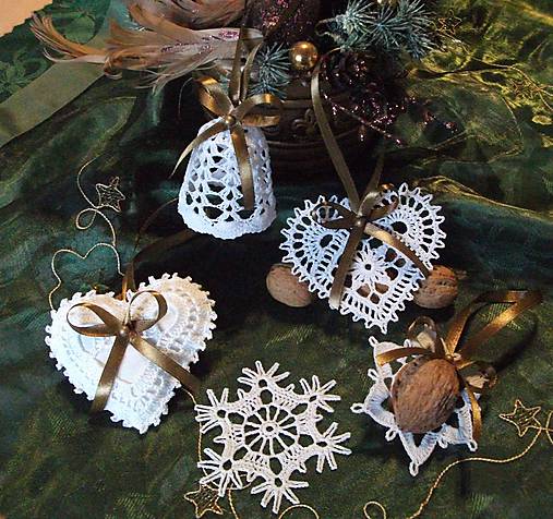  - *** Sada Christmas - Vintage - hnedé mašle***  - 11292184_