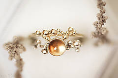 Prstene - Zlatý prsteň - Bokeh Gold Mini - 11292185_