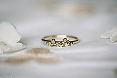 Prstene - Zlatý prsteň - Bokeh Gold Mini - 11292186_