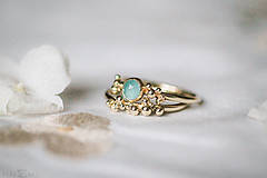 Prstene - Zlatý prsteň - Bokeh Gold Mini - 11292187_
