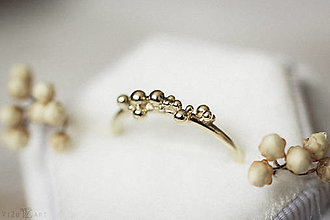 Prstene - Zlatý prsteň - Bokeh Gold Mini - 11292183_