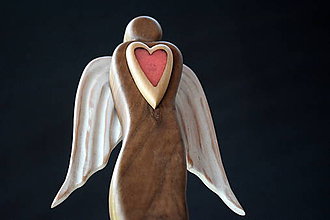 Dekorácie - Anjel so srdcom (Anjel so srdcom V.) - 11291330_
