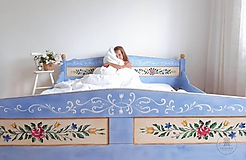 Nábytok - Ručne maľovaná posteľ (rôzne veľkosti) - 11291325_