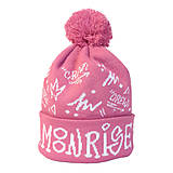 Detské čiapky - Zimná pletená čiapka Moonrise street crew pink - 11292366_