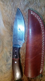 Príbory, varešky, pomôcky - Damaskový lovecký nôž - 11291965_