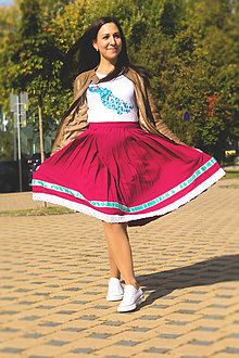 Sukne - Ručne plisovaná sukňa – Irena - 11289863_
