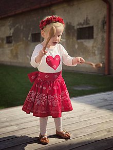 Detské oblečenie - Ľudovka (Červená) - 11289921_
