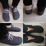 Ponožky, pančuchy, obuv - Merino liners for barefoot gobi /vložky Merino wool - 11297104_