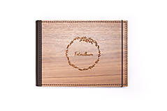 Papiernictvo - Luxusný drevený fotoalbum – Orech - 11297701_