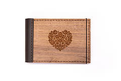 Papiernictvo - Luxusný drevený fotoalbum – Orech mini - 11297755_