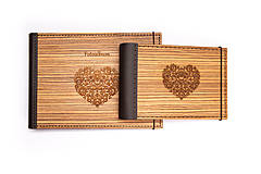 Papiernictvo - Luxusný drevený fotoalbum – Zebrano mini - 11297768_