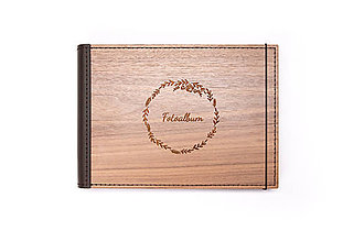 Papiernictvo - Luxusný drevený fotoalbum – Orech - 11297701_