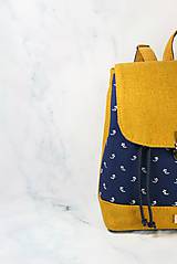 Batohy - batoh Martin modrotlačový žltý 1 - 11297467_