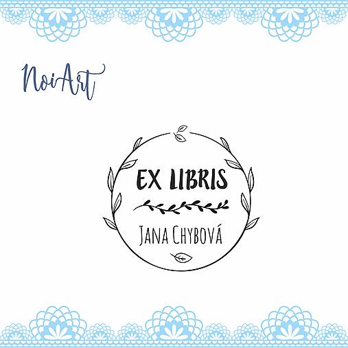 Pečiatka EX LIBRIS lístky