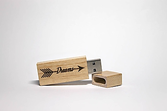 Papiernictvo - DREVENÉ USB_DREAMS (DREVENÉ USB 16GB) - 11304472_