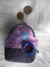 Peňaženky - Peňaženka fialová MINI - 11302380_