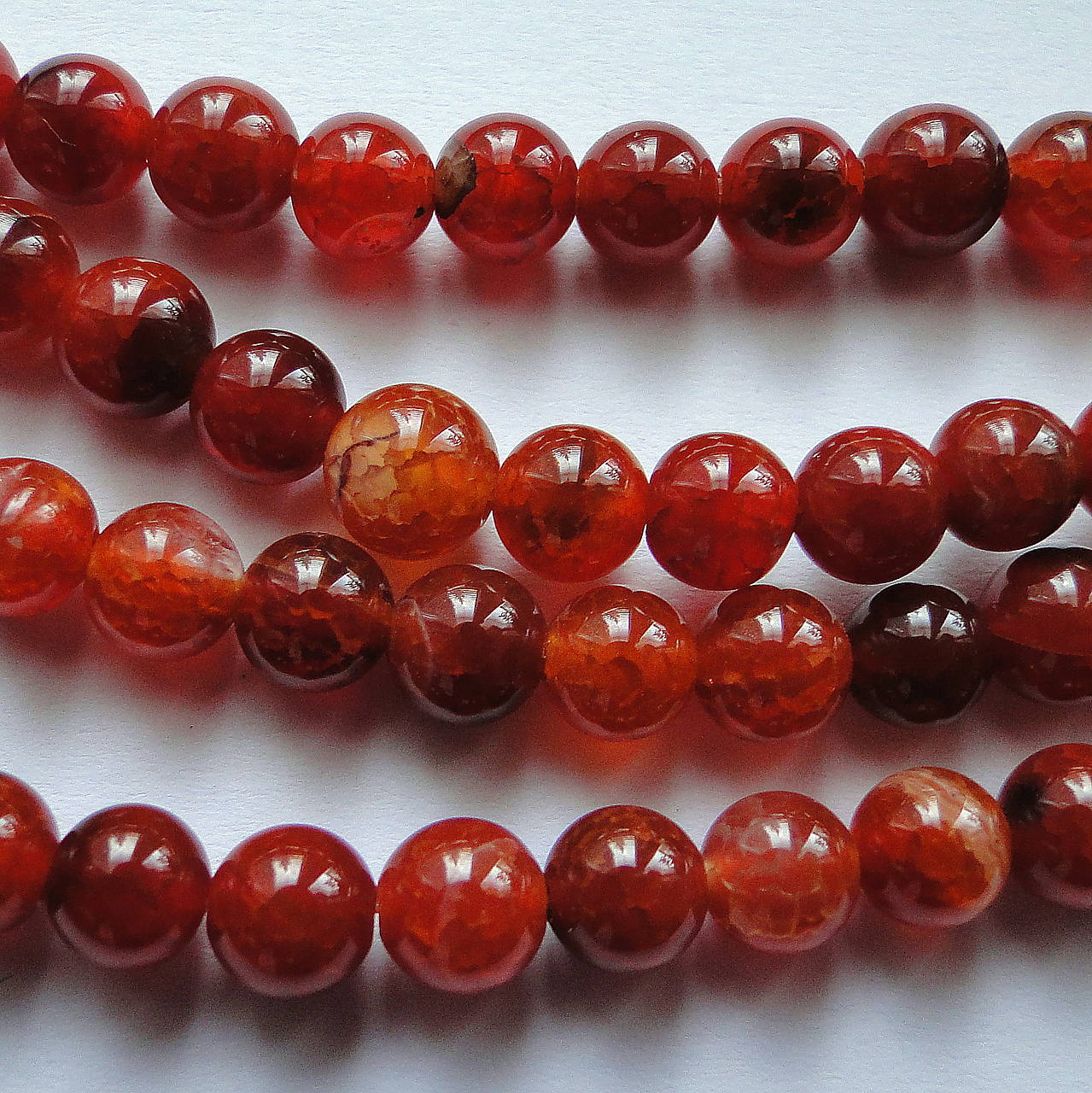 Achát krakl-mahagón-1ks (6 mm)