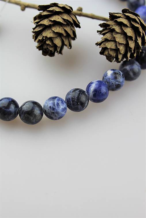 Minerály - sodalit 10 mm korálky AKCIA! - 11310574_