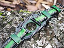 Náramky - Kožený remienok pre apple hodinky zelený - 11310302_