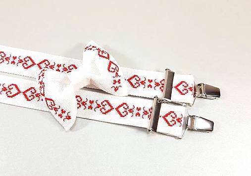 Pánske doplnky - Pánske traky IV folk vyšívané - 11309652_