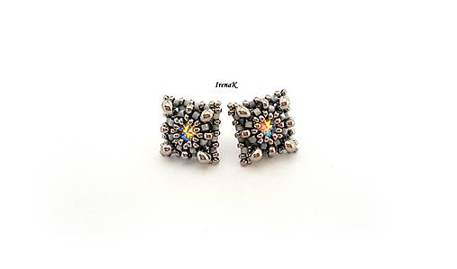 Náušnice - Napichovačky Ag 925 (13x13mm)  (nikel) - 11311707_