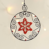 Dekorácie - vianočná dekorácia hviezda (Červená) - 11316383_
