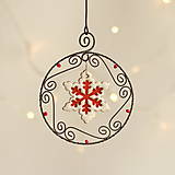 Dekorácie - vianočná dekorácia hviezda (Biela) - 11316398_