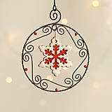 Dekorácie - vianočná dekorácia hviezda (Biela) - 11316399_