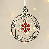 Dekorácie - vianočná dekorácia hviezda (Biela) - 11316401_