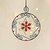 Dekorácie - vianočná dekorácia hviezda (Biela) - 11316402_