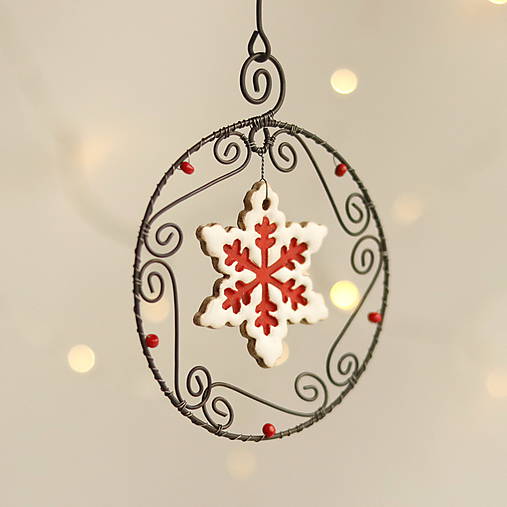 vianočná dekorácia hviezda (Biela)