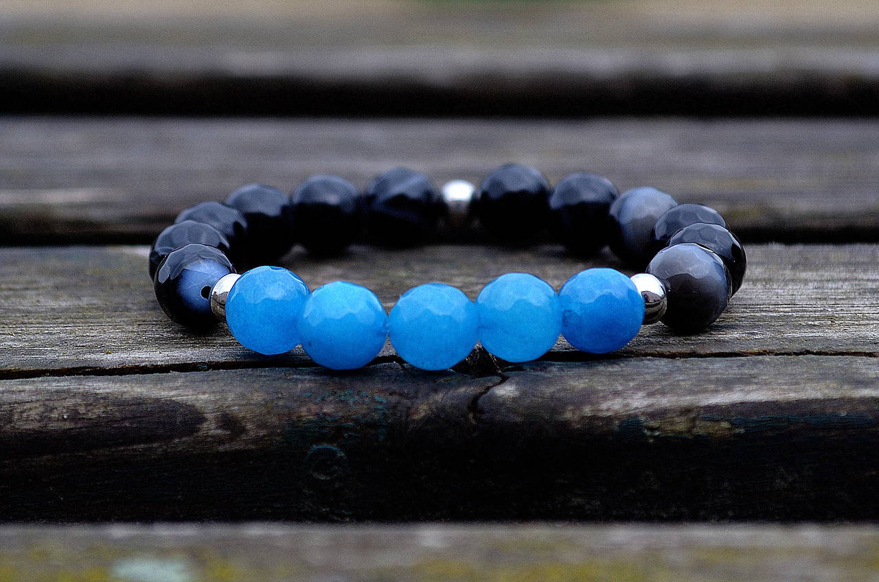 Náramok Achát, Jadeit