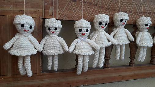 Dekorácie - anjelik 15 cm dekorácia - 11319911_