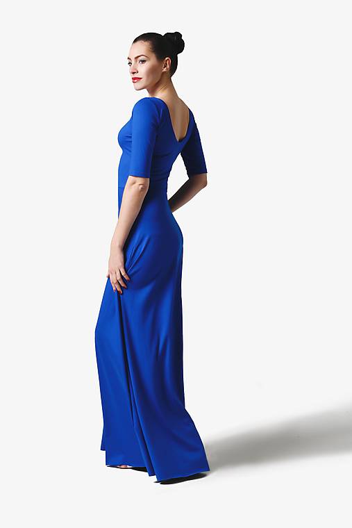  - Šaty dlhé kráľovská modrá (36) - 11327439_