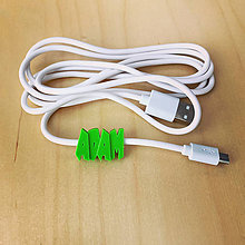 Iné - Kábel na mobil s menom (MICRO USB 1.5M, BIELA) - 11326918_