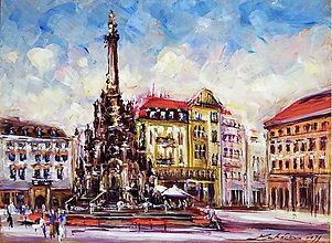 Obrazy - Trojičný stĺp v Olomouci - 11326605_