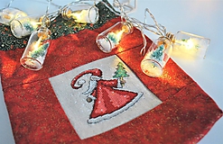  - Mikulášske/vianočné vrecúško Santa so stromčekom - 11328736_