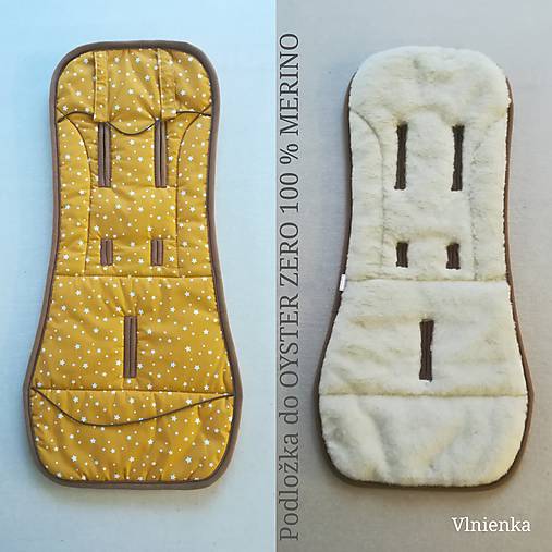 Detský textil - Vlnienka podložka OYSTER ZERO 100% wool MERINO horčicová MUSTARD - 11331289_