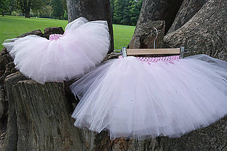 Detské oblečenie - Ružová suknička+2korunky pre princeznú - 11330064_