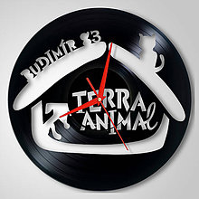 Hodiny - Budimír, Terra Animal - vinylové hodiny (vinyl clocks) - 11341952_