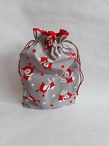 Úžitkový textil - Mikulášske, vianočné vrecúško Rudolf - 11341691_