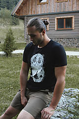 Topy, tričká, tielka - Unisex organické tričko Sova lesná - 11346850_
