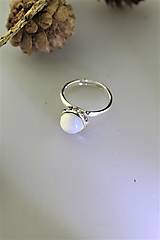 Prstene - "opál" prsteň striebro - nastaviteľný - 11351146_